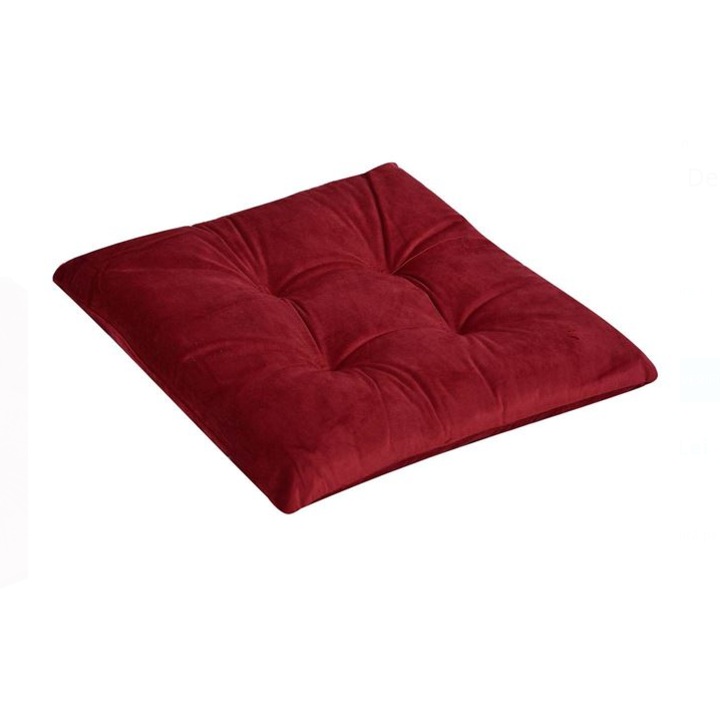 Perna Scaun Decorativa Bordeaux Rosu Velvet 38x38cm