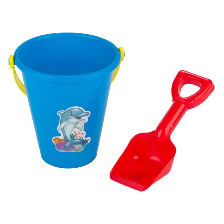 Galetusa Nisip, Dinozauri, Albastru Nautic, 16.5x17cm