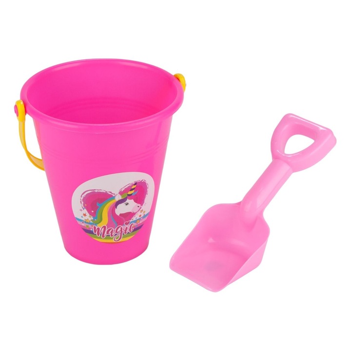 Galetusa Nisip, Unicorn, Roz inchis, 16.5x17cm