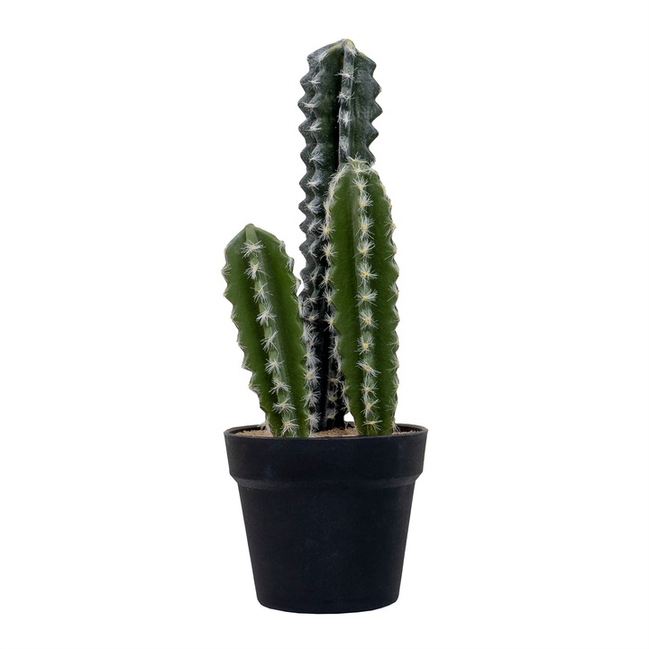 Decoratiune artificiala, cactus in ghiveci de plastic, H 40 cm, B.S.P. / SL693-1