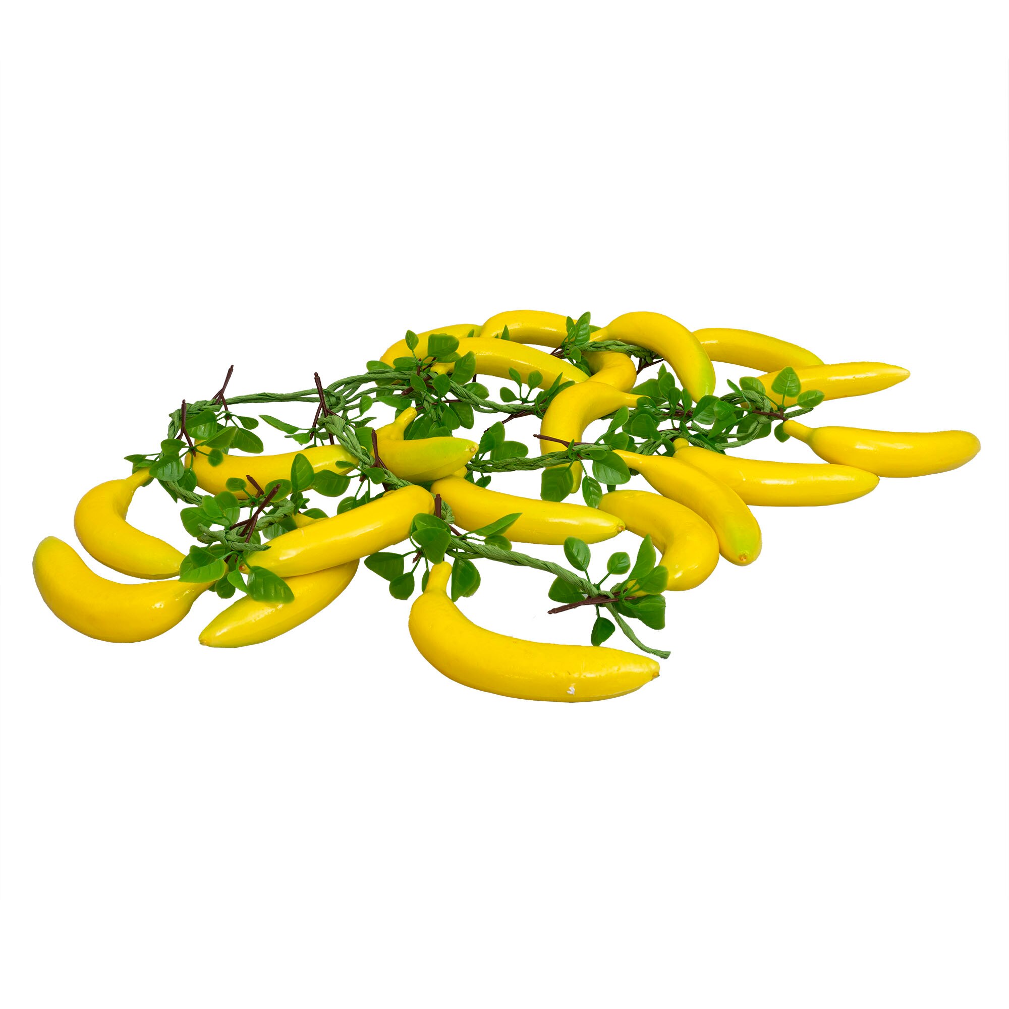 Banana piccola artificiale in plastica H 15 cm. dm. 3.5
