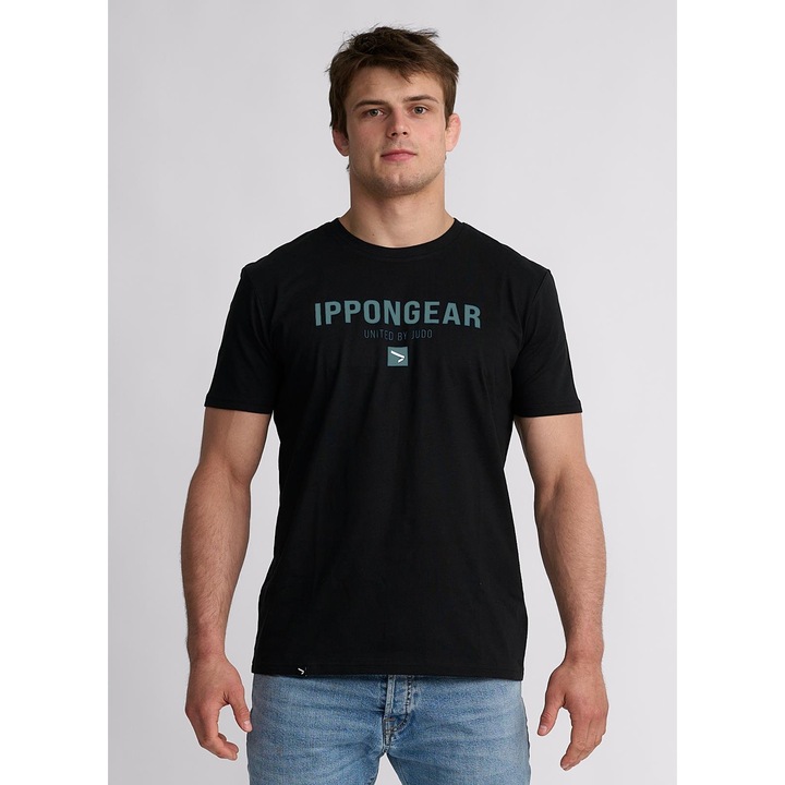 Тениска Ippon Gear Claim Judo Черна, Черен