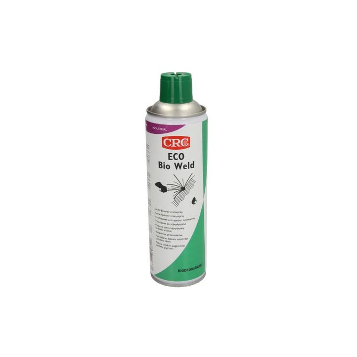 Spray anti stropire pe baza de apa CRC Eco Bio Weld 500ml, neinflamabil, ideal atunci cand piesele sudate vor fi galvanizate ulterior