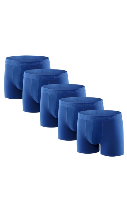 Set 5 buc boxeri pentru barbati BB08PEC, Uniconf,, Bleumarin