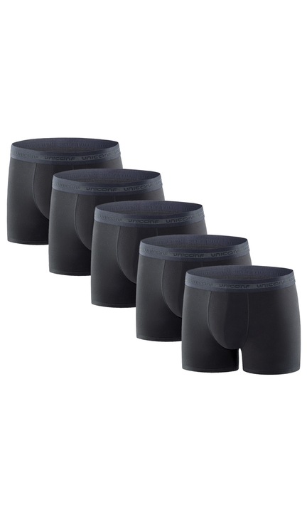 Set 5 buc boxeri pentru barbati BB08PEC, Uniconf,, Negru