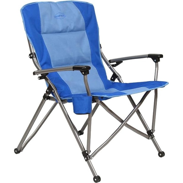 Összecsukható szék, 52x52x80 kempingezés vagy horgászat, pohártartóval