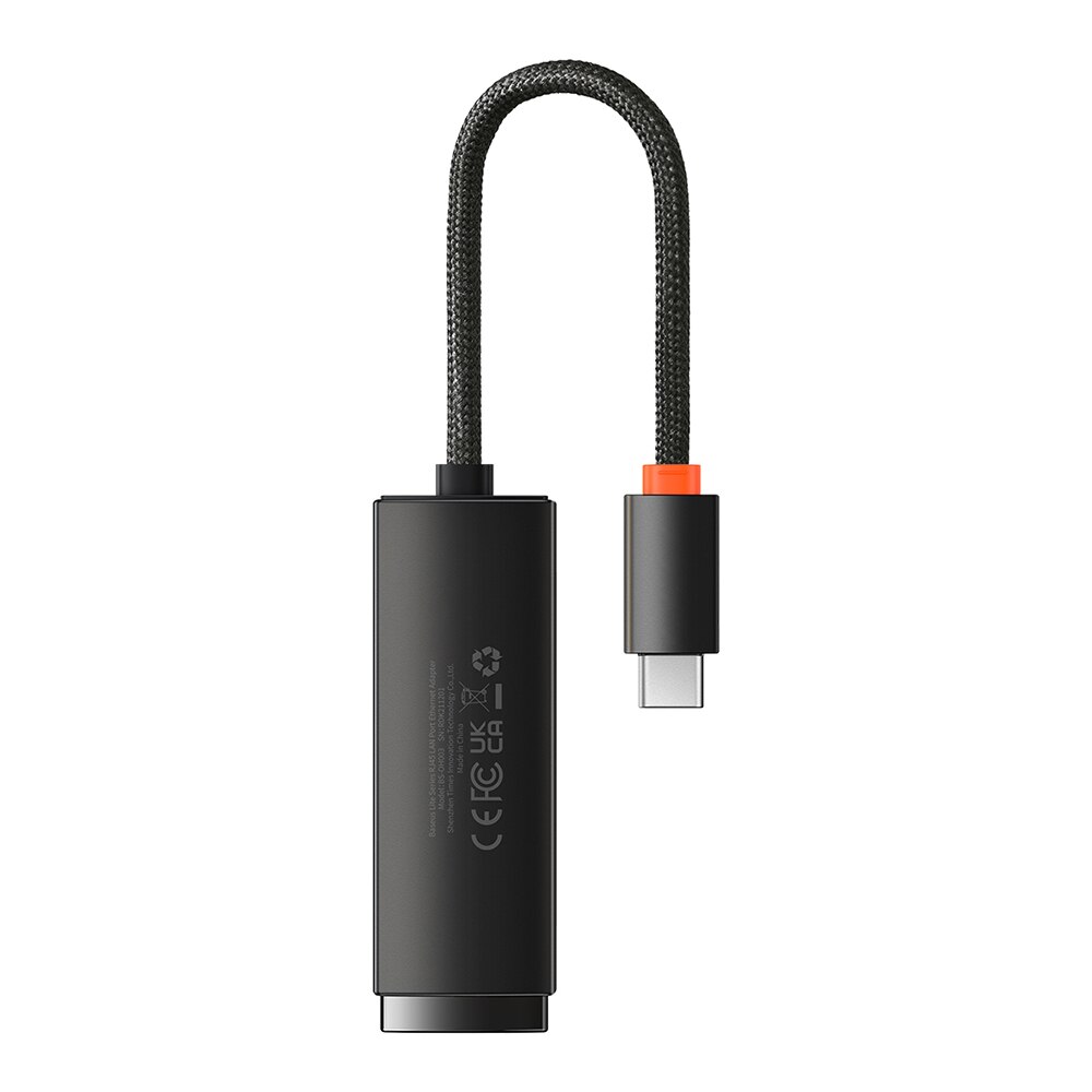 Мрежов адаптер, USB Type-C конектори към RJ45 LAN женски, 1000Mbps, 1x9 ...