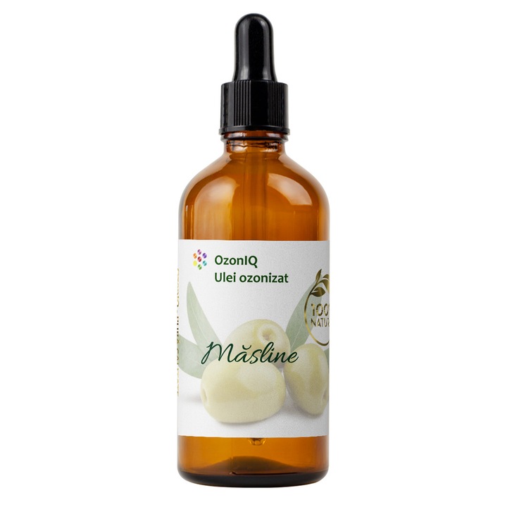 Озонирано маслиново масло, OzonIQ, 100мл, флакон с пипета