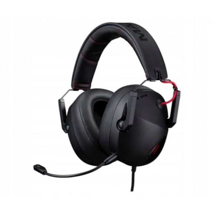 Casti gaming cu fir Logitech A10, Multiplatforma, Microfon, Alb