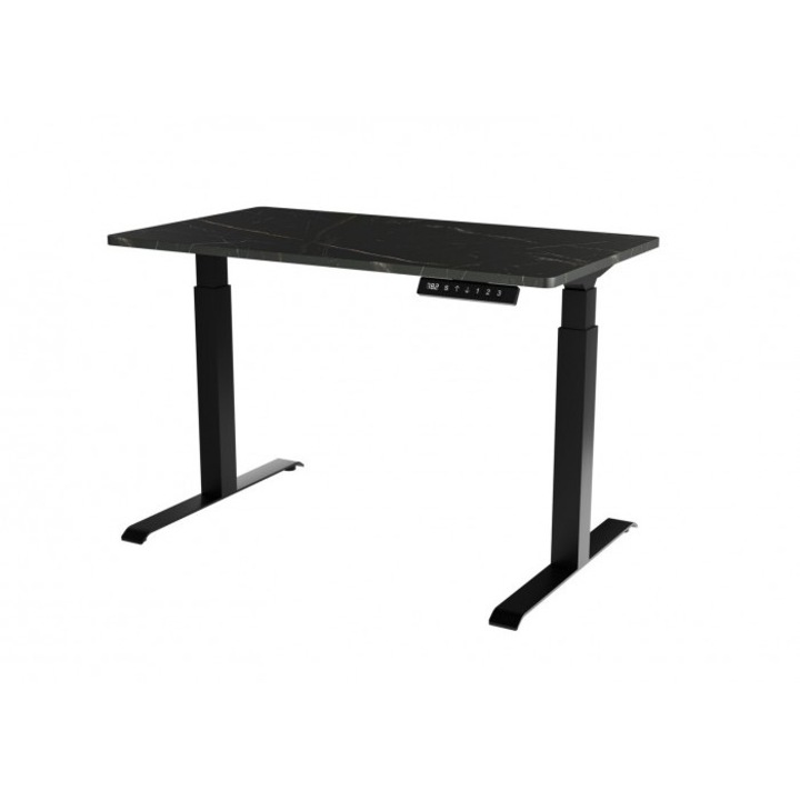Бюро Cama Meble MOON, регулируемо по височина, черно, 121x67см