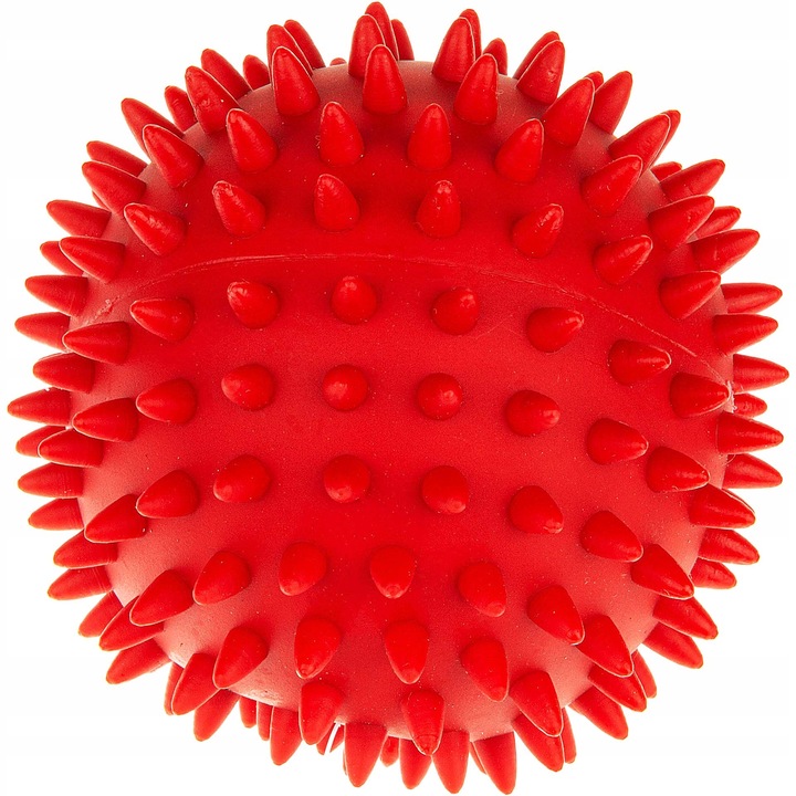 Tüskés labda kutyáknak Nobleza, gumi, piros, 7cm