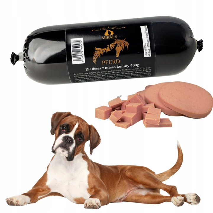 Mirals kutyakiképző rudak, monoproteines, hipoallergén, lóhús, 400g