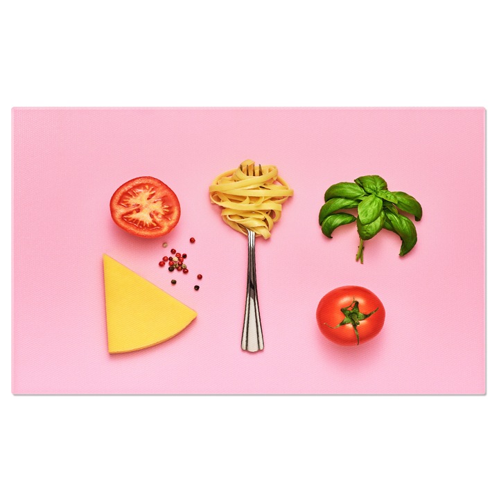 Tablou Canvas Paste Un deliciu culinar clasic, perfect pentru un pranz sau o cina italiana autentica. 40x25CM