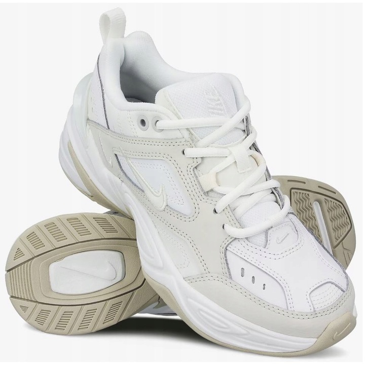 Pantofi sport dama, Nike, M2K Tekno, piele naturala, alb, Alb, 43