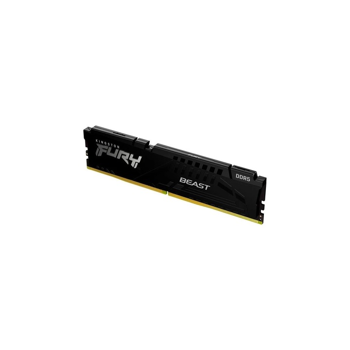 Оперативна памет Kingston FURY Beast - DDR5 - module - 16 GB - DIMM 288-pin - 6400 MHz / PC5-51200 - CL32 - 1.4 V - unbuffered - on-die ECC - black KF564C32BB-16