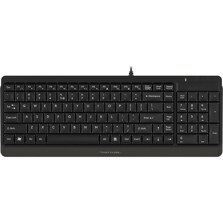 Клавиатура A4TECH FSTYLER FK15, Черен, USB