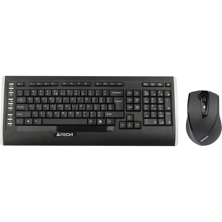 Безжичен комплект A4TECH 9300F, Черен, Wireless