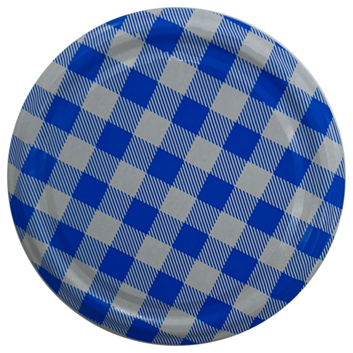 Csavaros kupak készlet, Danros, Kék négyzet, F82, Fém, 20 db