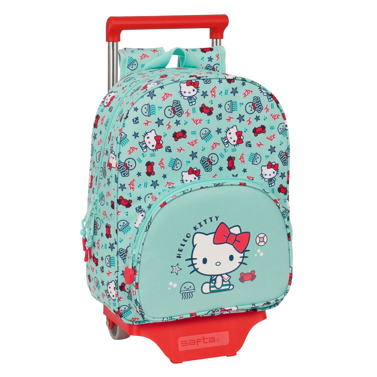 Училищна раница с колелца Hello Kitty, 26 x 34 x 11 cm - eMAG.bg