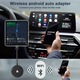 Модул за безжичен адаптер Aivetrie, Android Auto, Свързва се автоматично, WiFi 5GHz, Лесна конфигурация Plug and Play, Гласов контрол на Google, Съвместим с нормален USB или USB тип C, Черен