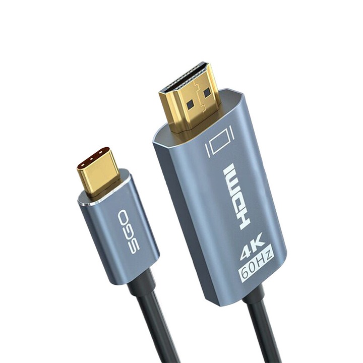 USB-C HDMI кабел, Hokretme®, 4K 60Hz, 1,8 м, USB Type-C към HDMI