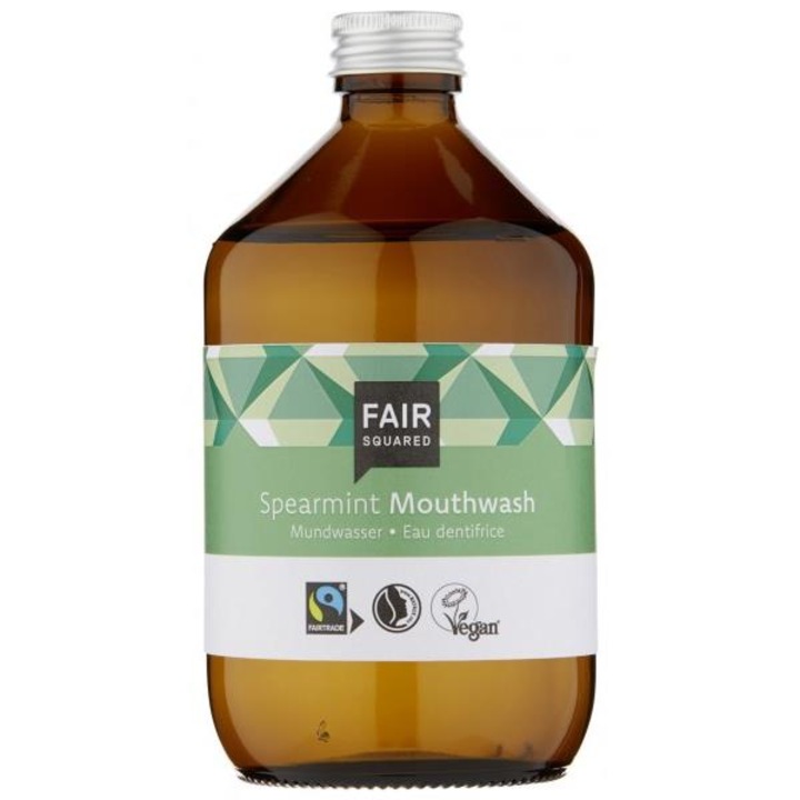 Вода за уста без флуорид Fair Squared, Spearmint, 500мл