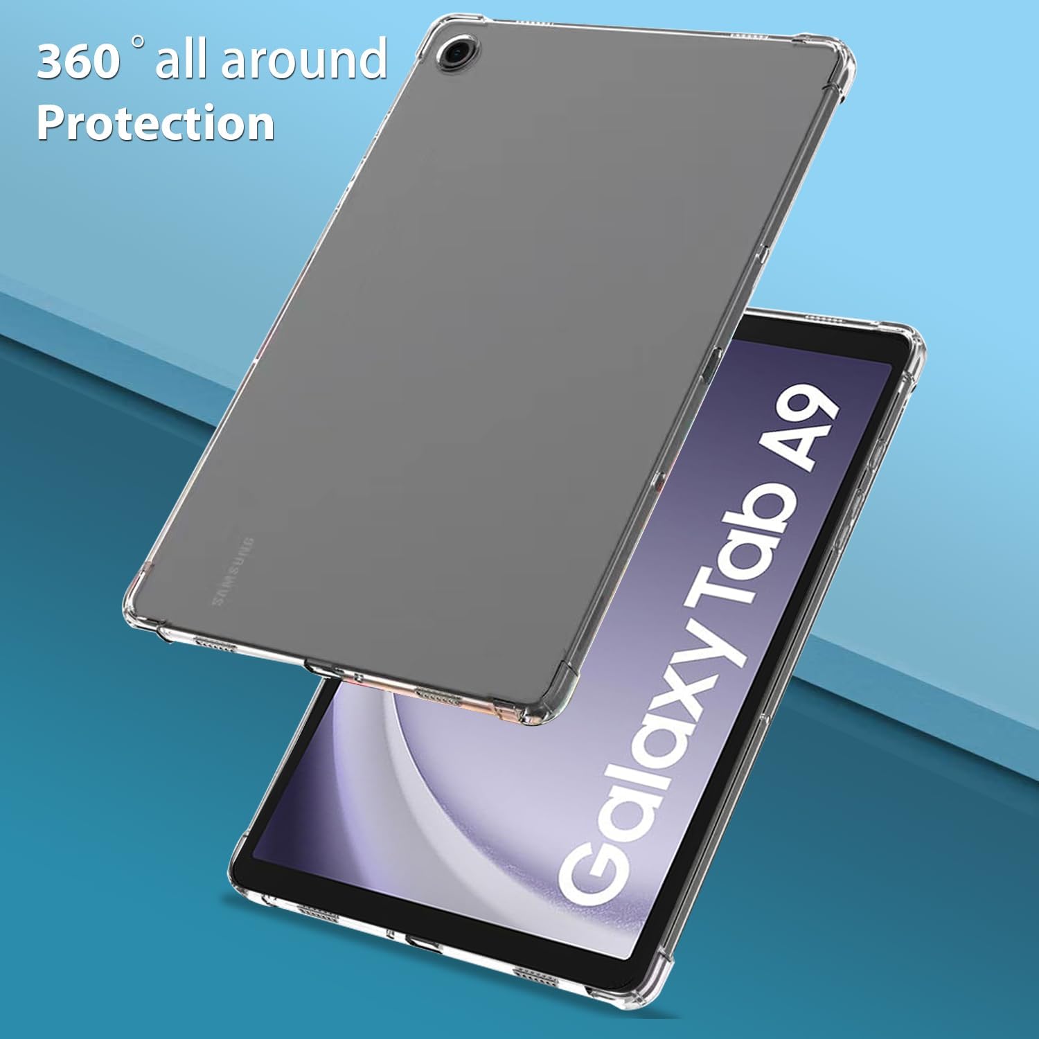 Husa Gel TPU pentru tableta Samsung Galaxy Tab A9, 8.7" (2023) - Transparenta