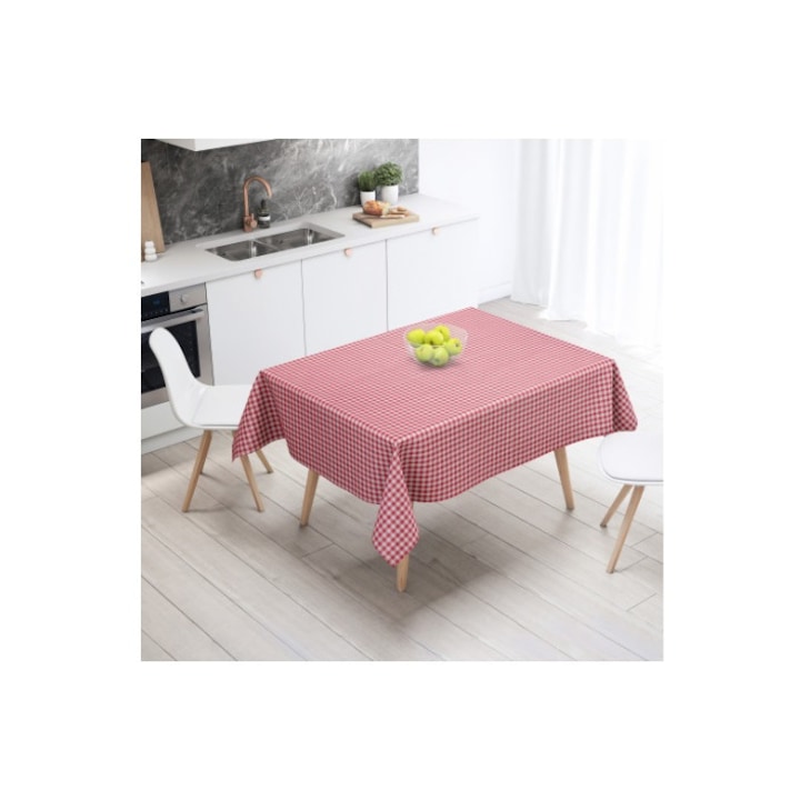 Геометрична карирана покривка 160 x 220 m RED-Concept E Efrall