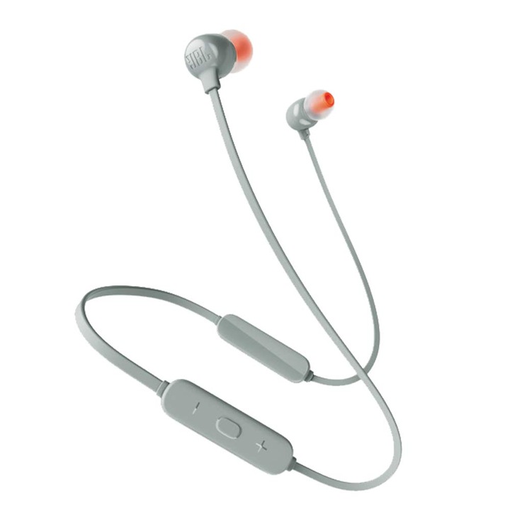 Bluetooth слушалки JBL Live Tune 115 BT, Wireless, Superior Quality Stereo, Multipoint, За бягане и тренировка, Сиви
