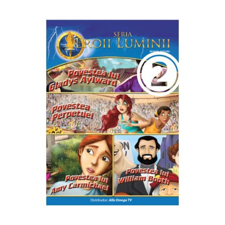 Eroii luminii vol 2 DVD, desene animate crestine pentru copii