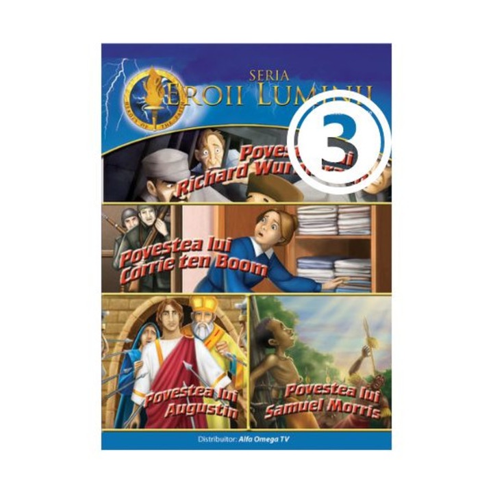 Eroii luminii vol 3 DVD, desene animate crestine copii