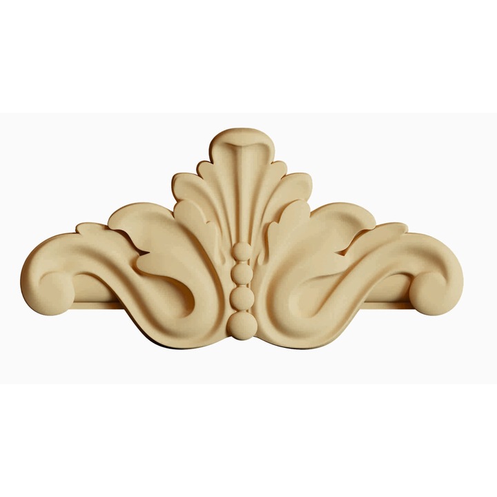 Set 2 bucati Ornament termoelastic, DC 1365, 128 x 63 x 16 mm, natur