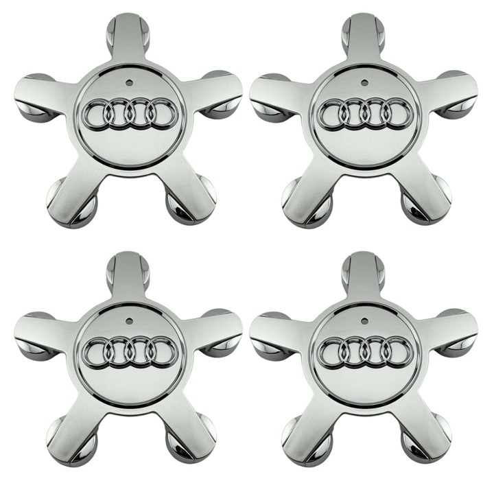 4 db AUDI Dísztárcsa készlet, ezüst színű, pók/karmok 135mm