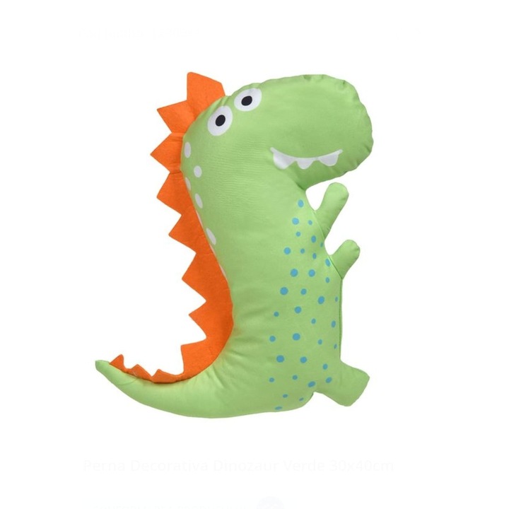 Perna Decorativa Dinozaur Verde 30x40cm
