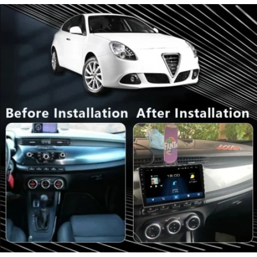 Autoradio Android 9 Per Alfa Romeo Giulietta 2010-2014 – GPS, Bluetooth, Schermo Touch HD 9" Plug&Play