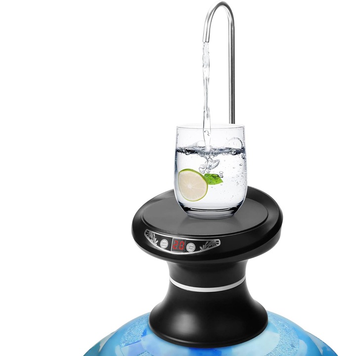 Разпределителна помпа за вода, Wallalla, ABS, черно/сребристо, преносима