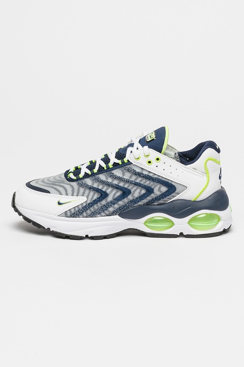 Nike, Pantofi din plasa pentru alergare Air Max, Alb/Albastru/Gri