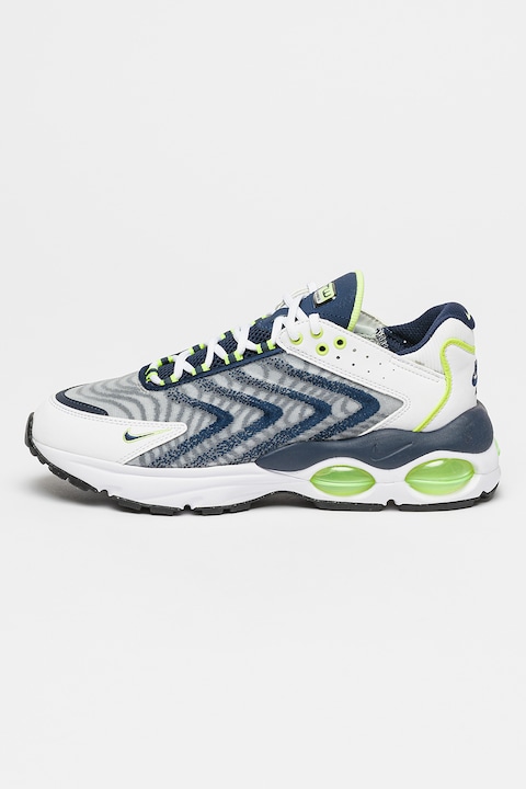 Nike, Pantofi din plasa pentru alergare Air Max, Alb/Albastru/Gri