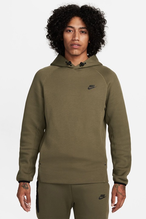 Nike, Hanorac cu maneci raglan pentru fitness, Kaki