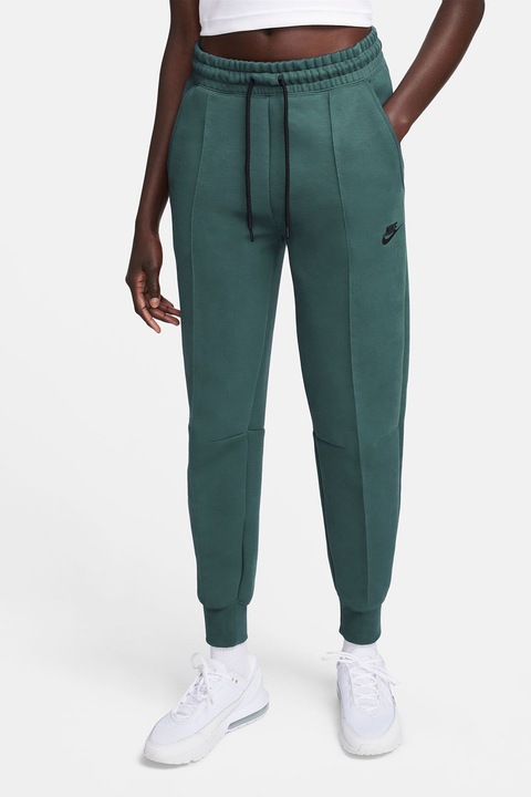 Nike, Спортен панталон с връзка, Тъмнозелен