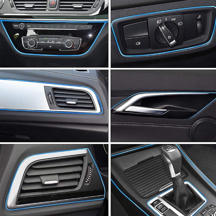 Banda de Inserare cu Racleta Auto, Decorativa Interior, 5M, Albastru ...