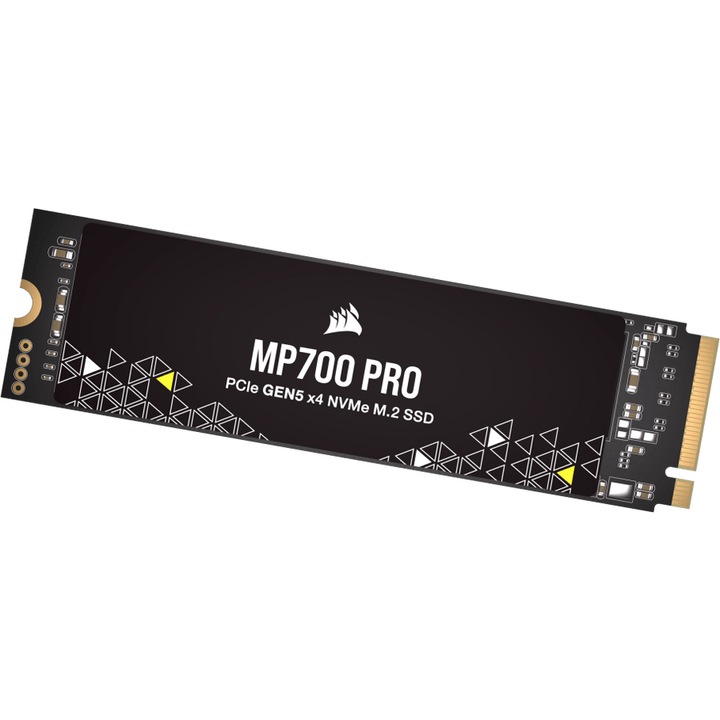 Solid-State Drive (SSD) Corsair MP700 PRO, 4TB, PCIe Gen 5.0 x4, NVMe 2.0, M.2 2280, Negru