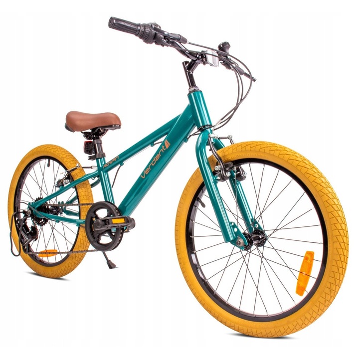 Велосипед за деца Sun Baby Verdant, 6 скорости Shimano, V-brake, зелен, 20 цола