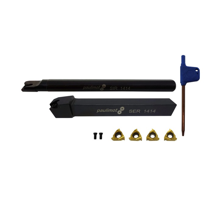 Set cutite de filetare intern si extern, 14mm pas pana la 1.5mm - 2006