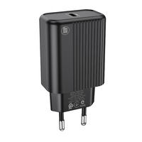 Incarcator retea Lamtech, PD, 20W, 1xUSB Type-C, Negru