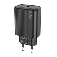 Incarcator retea Lamtech, PD, 25W, 1xUSB Type-C, Negru