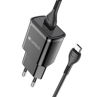 Incarcator retea Lamtech, 18W, QC3.0, 1xUSB, Cablu MicroUSB 1m inclus, Negru