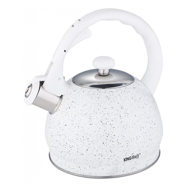 Vízforraló, Kinghoff, 2l, Fehér, rozsdamentes acél