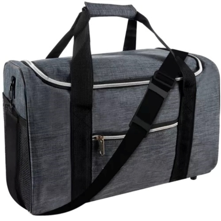 Geanta de voiaj CLASStitude, pentru avion / sport, impermeabila, curea de umar, multifunctionala, capacitate 20 L, 40 x 20 x 25 cm, Gri