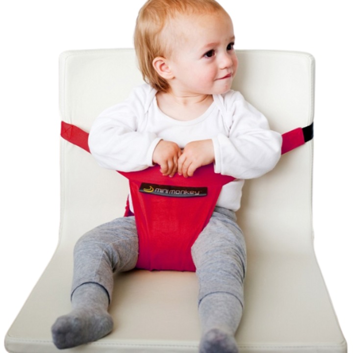 Suport compact pentru scaun - Minimonkey Mini Chair - Rosu